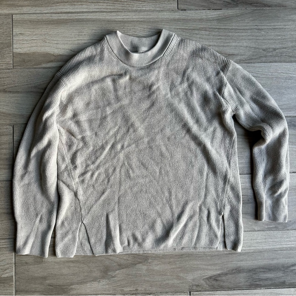 Lululemon Cozy Gray Knit Sweater